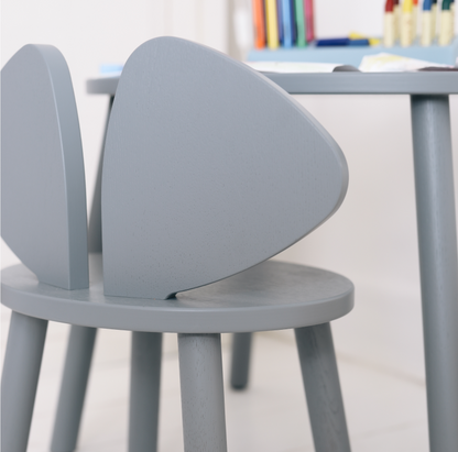 Nofred Mouse Wooden Chair (2-5 Years) - Grey