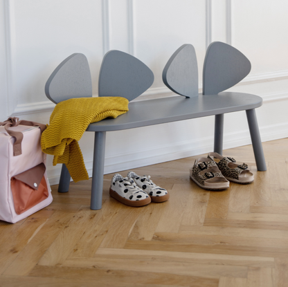 Nofred Mouse Wooden Bench (2-5 Years) - Grey