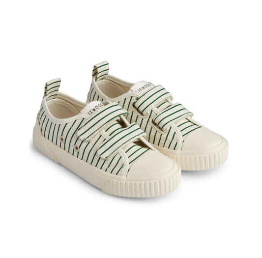 Liewood Kim Sneakers - Stripe Garden Green / Creme De La Creme