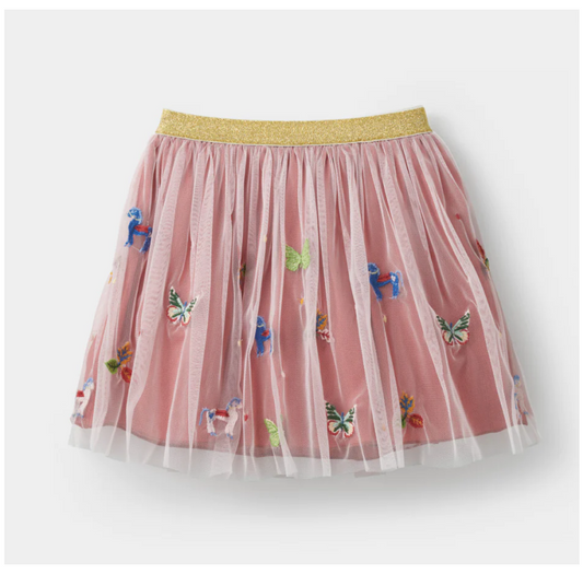 Stych Accessories Butterfly & Unicorn Embroidered Skirt