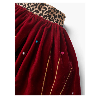 Stych Accessories Girls Red Velvet Skirt