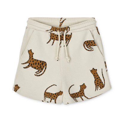 Liewood Gram Printed Sweatshorts - Leopard / Sandy