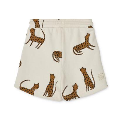 Liewood Gram Printed Sweatshorts - Leopard / Sandy