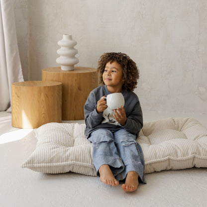 MiniCamp Corduroy Floor Cushion - Ecru