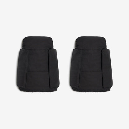 Tiba + Marl Universal Buggy Handmitts - Black Quilted