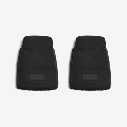 Tiba + Marl Universal Buggy Handmitts - Black Quilted