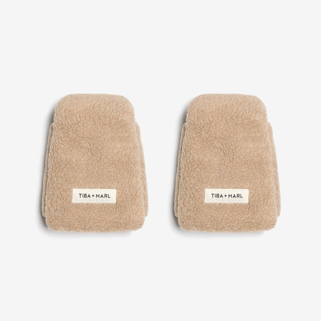 Tiba + Marl Universal Buggy Handmitts - Borg Fleece