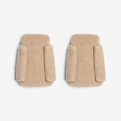 Tiba + Marl Universal Buggy Handmitts - Borg Fleece