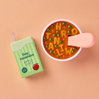 Tiny Harlow Alphabet Soup Bowl & Apple Juice Box Set