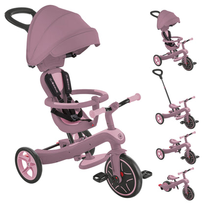 Globber Explorer Eco Trike 4 in 1 - Berry