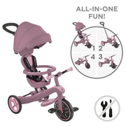 Globber Explorer Eco Trike 4 in 1 - Berry