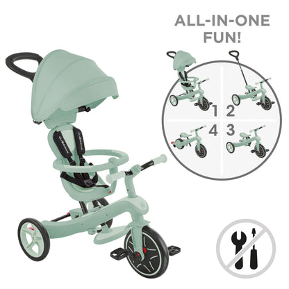 Globber Explorer Eco Trike 4 in 1 - Pistachio