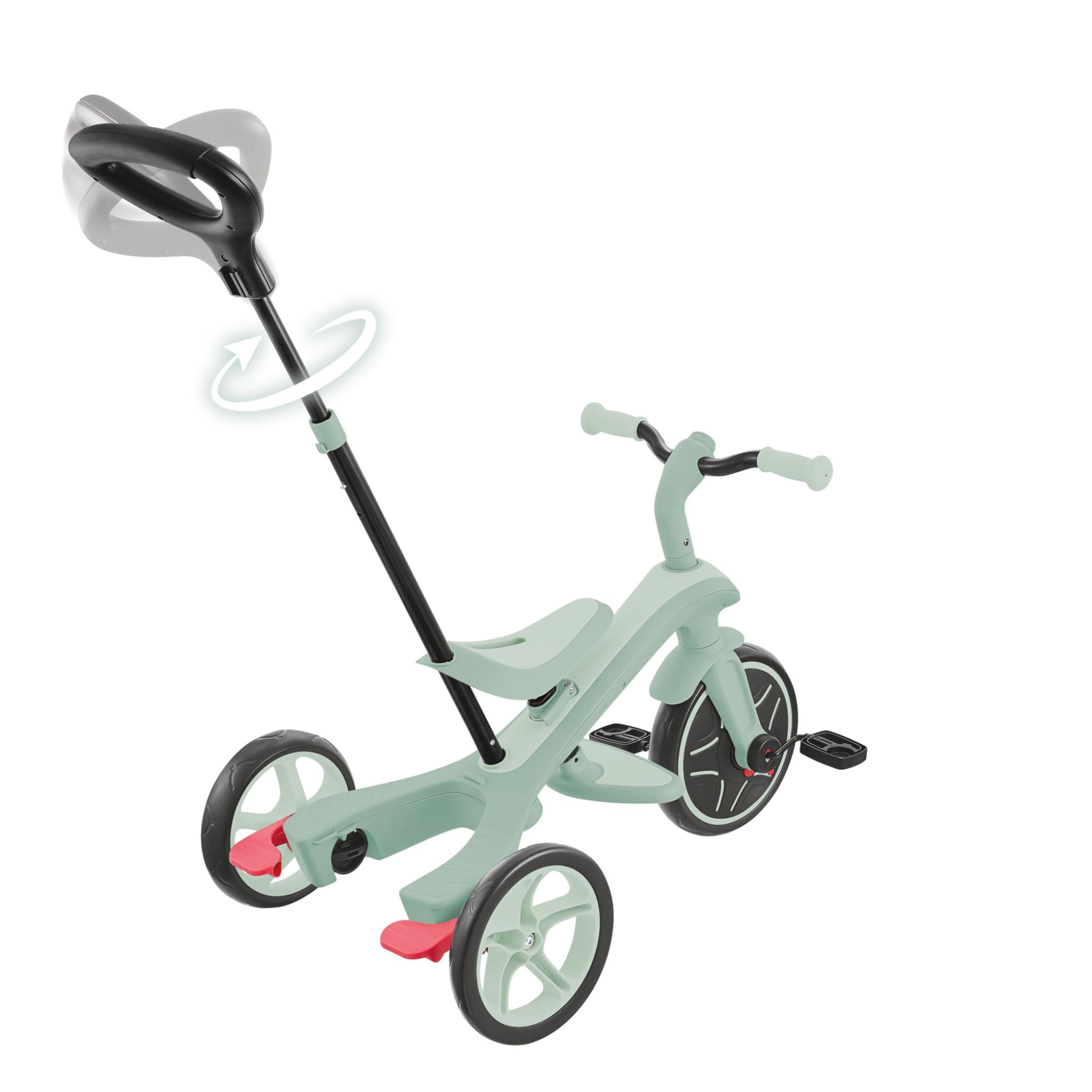 Globber Explorer Eco Trike 4 in 1 - Pistachio | Scandiborn