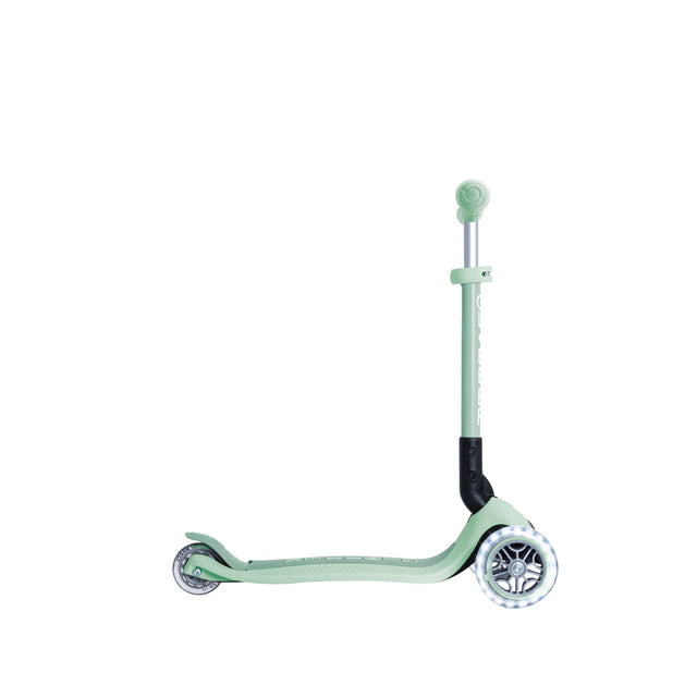 Globber Junior Foldable Light Up Eco Scooter - Pistachio