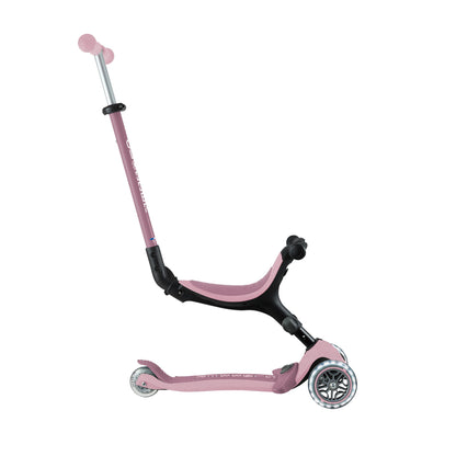 Globber Go Up Foldable Eco Scooter With Lights - Berry
