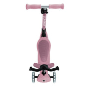 Globber Go Up Foldable Eco Scooter With Lights - Berry