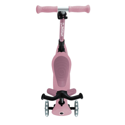 Globber Go Up Foldable Eco Scooter With Lights - Berry