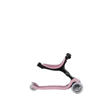 Globber Go Up Foldable Eco Scooter With Lights - Berry