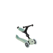 Globber Go Up Foldable Eco Scooter With Lights - Pistachio