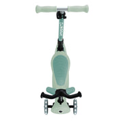 Globber Go Up Foldable Eco Scooter With Lights - Pistachio
