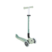 Globber Go Up Foldable Eco Scooter With Lights - Pistachio