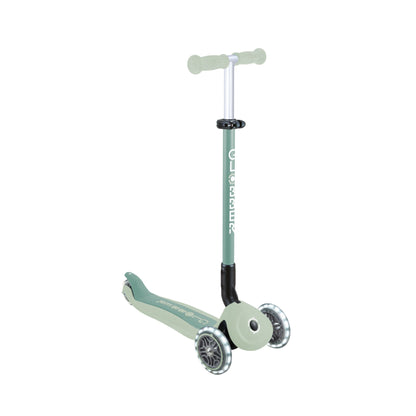 Globber Go Up Foldable Eco Scooter With Lights - Pistachio
