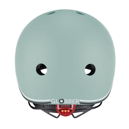 Globber Go Up Helmet With Lights 45-51cm - Sage