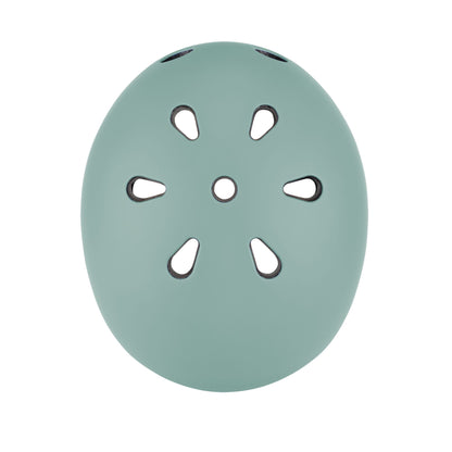 Globber Go Up Helmet With Lights 45-51cm - Sage