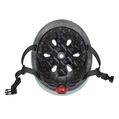 Globber Go Up Helmet With Lights 45-51cm - Sage