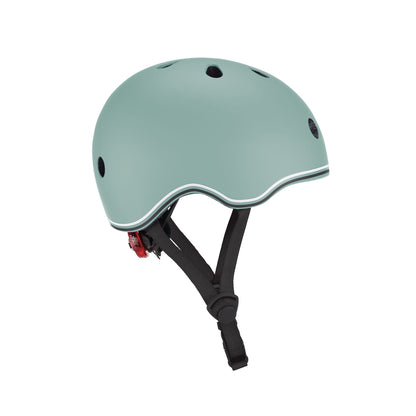 Globber Go Up Helmet With Lights 45-51cm - Sage