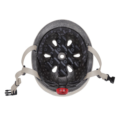Globber Go Up Helmet With Lights 45-51cm - Sand