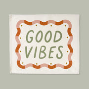 Kid of the Village Good Vibes Banner - Green