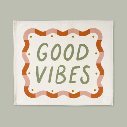 Kid of the Village Good Vibes Banner - Green