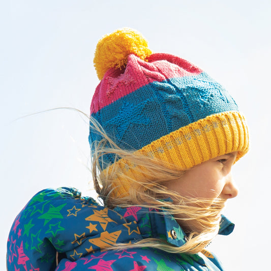Frugi Cable Knit Bobble Hat