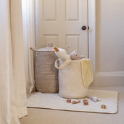 Avery Row Large Quilted Storage Basket - Wild Chamomile / Daisy Meadow