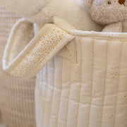 Avery Row Large Quilted Storage Basket - Wild Chamomile / Daisy Meadow