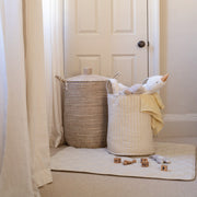 Avery Row Large Quilted Storage Basket - Wild Chamomile / Daisy Meadow