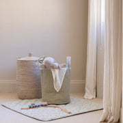 Avery Row Large Quilted Storage Basket - Riverbank / Willow