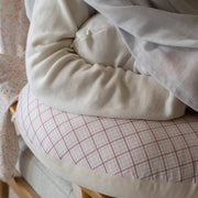 Avery Row Nursing Pillow - Pink Check