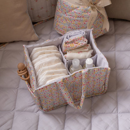Avery Row Nappy Caddy - Wildflower Garden