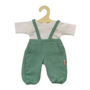 Heless Doll Dungaree Set - Sage Green