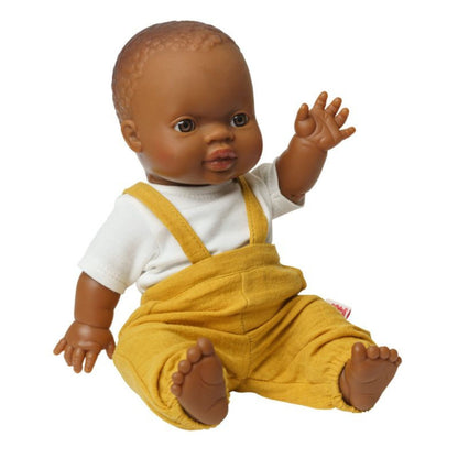 Heless Doll Dungaree Set - Honey Yellow