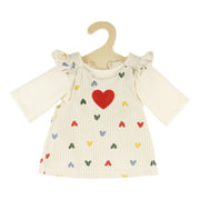 Heless Doll Corduroy Dress Set - Heart Confetti