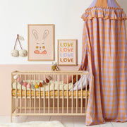 Hibou Design Sylvie Rabbit Art Print - Coral
