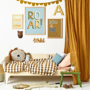 Hibou Design Roar Art Print - Blue