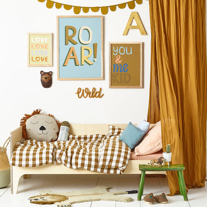 Hibou Design Roar Art Print - Blue