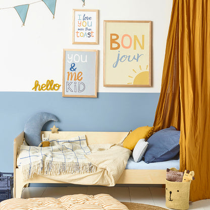 Hibou Design Bonjour Art Print - Sand