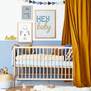 Hibou Design Hey Baby Art Print - Blue