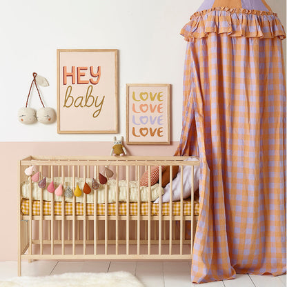 Hibou Design Hey Baby Art Print - Marron