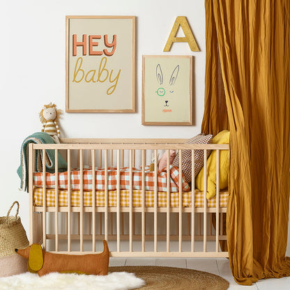 Hibou Design Hey Baby Art Print - Sand